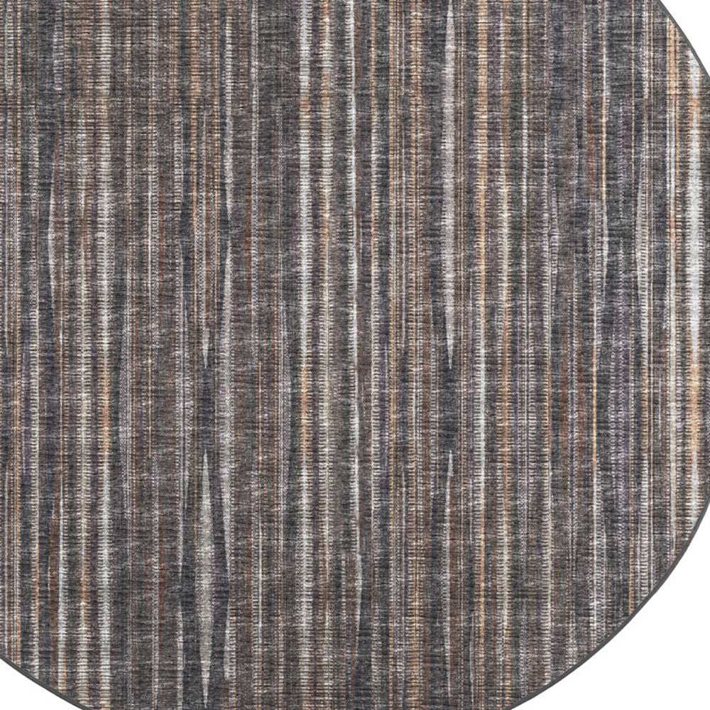 4' Brown Round Ombre Tufted Handmade Area Rug - Homeroots - Flyclothing LLC