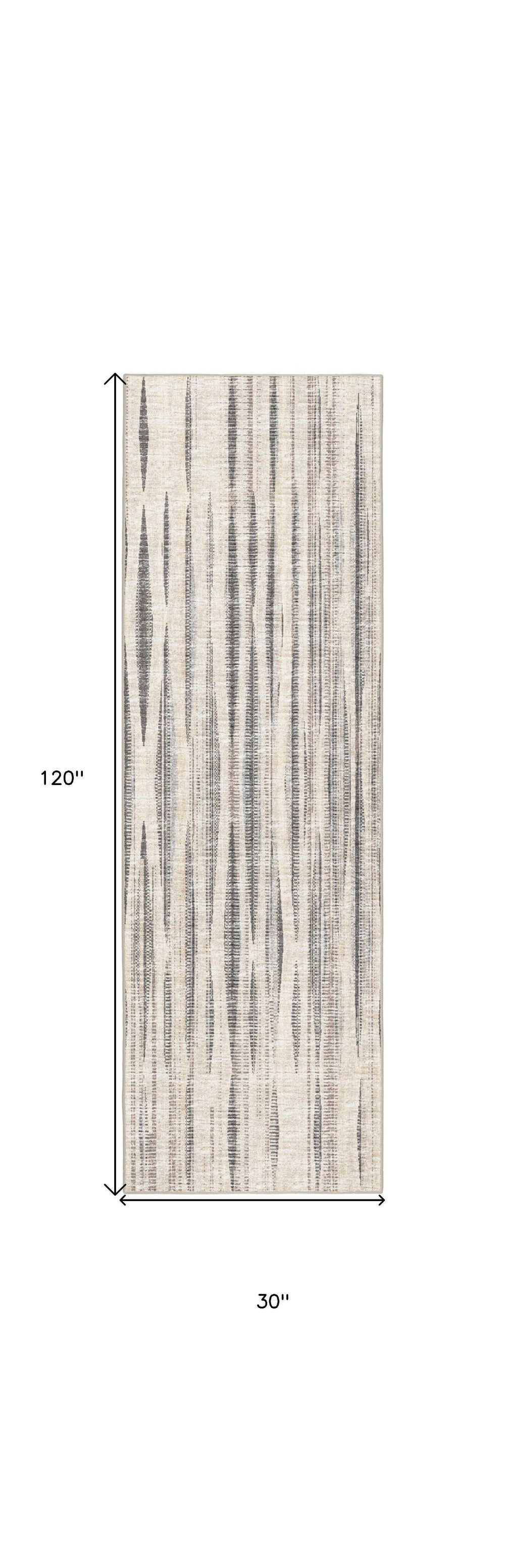 3' X 10' Ivory Ombre Tufted Runner Rug - Homeroots - Flyclothing LLC