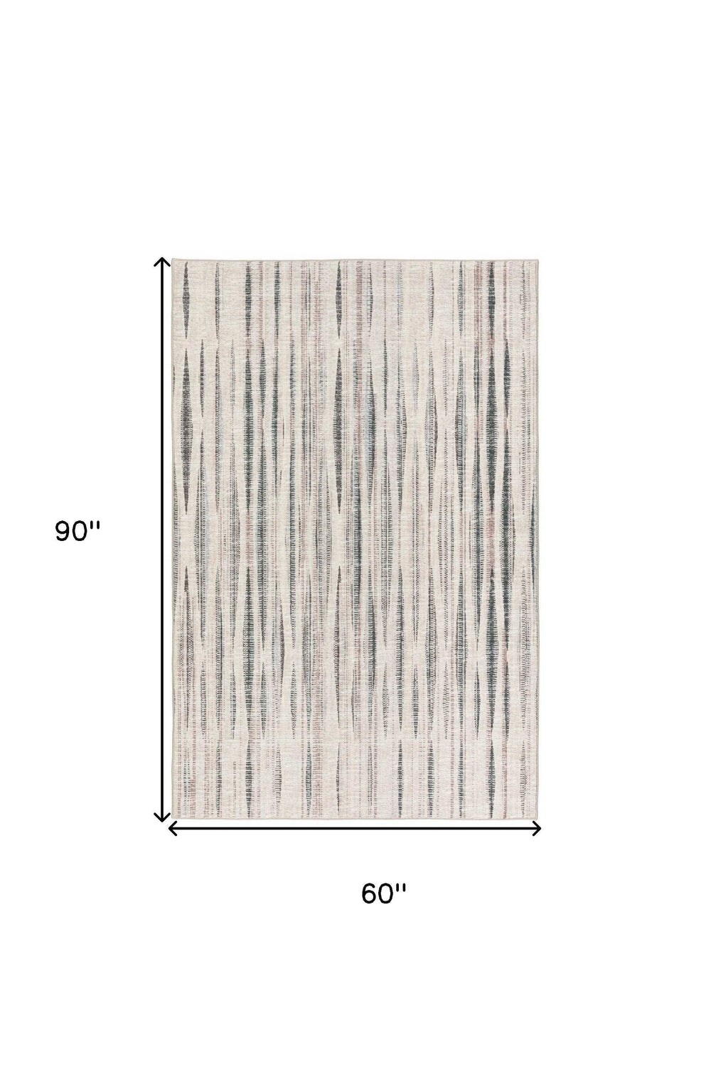 5' X 8' Ivory Ombre Tufted Handmade Area Rug - Homeroots - Flyclothing LLC
