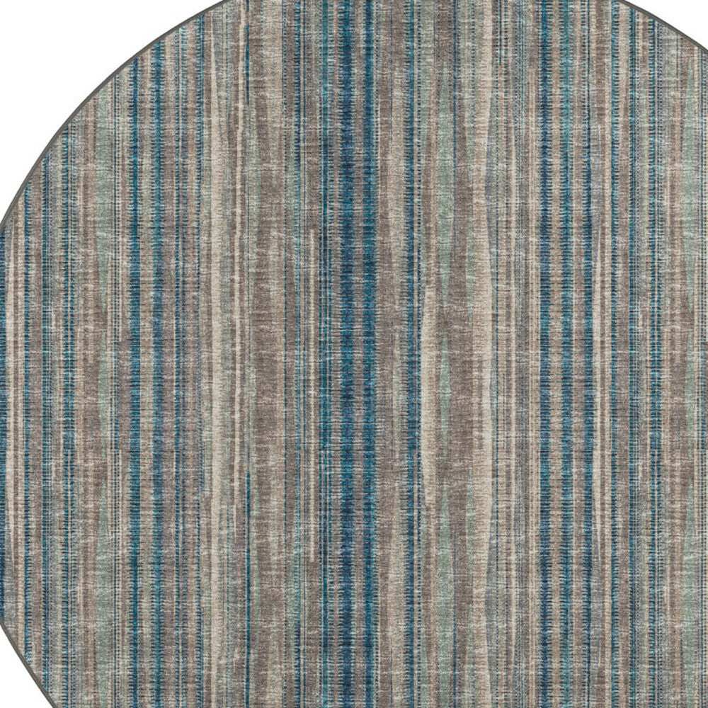 10' Brown Round Ombre Tufted Handmade Area Rug - Homeroots - Flyclothing LLC