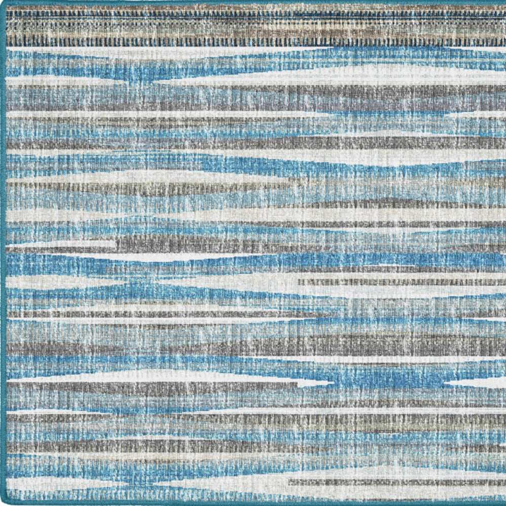 2' X 3' Blue Ombre Tufted Handmade Area Rug - Homeroots - Flyclothing LLC