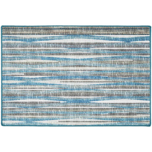 2' X 3' Blue Ombre Tufted Handmade Area Rug - Homeroots - Flyclothing LLC