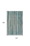 10' X 14' Blue Ombre Tufted Handmade Area Rug - Homeroots - Flyclothing LLC