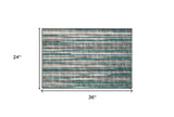 2' X 3' Blue Ombre Tufted Handmade Area Rug - Homeroots - Flyclothing LLC