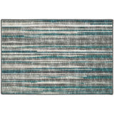 2' X 3' Blue Ombre Tufted Handmade Area Rug - Homeroots - Flyclothing LLC