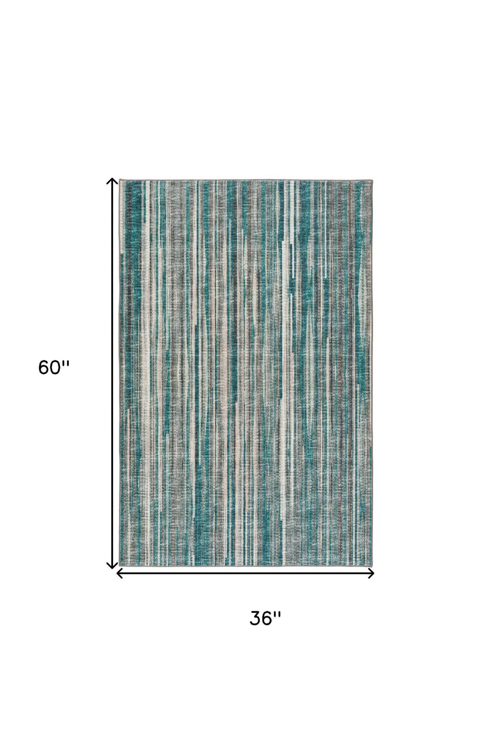 3' X 5' Blue Ombre Tufted Handmade Area Rug - Homeroots - Flyclothing LLC