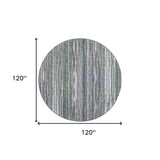 10' Purple Round Ombre Tufted Handmade Area Rug - Homeroots - Flyclothing LLC