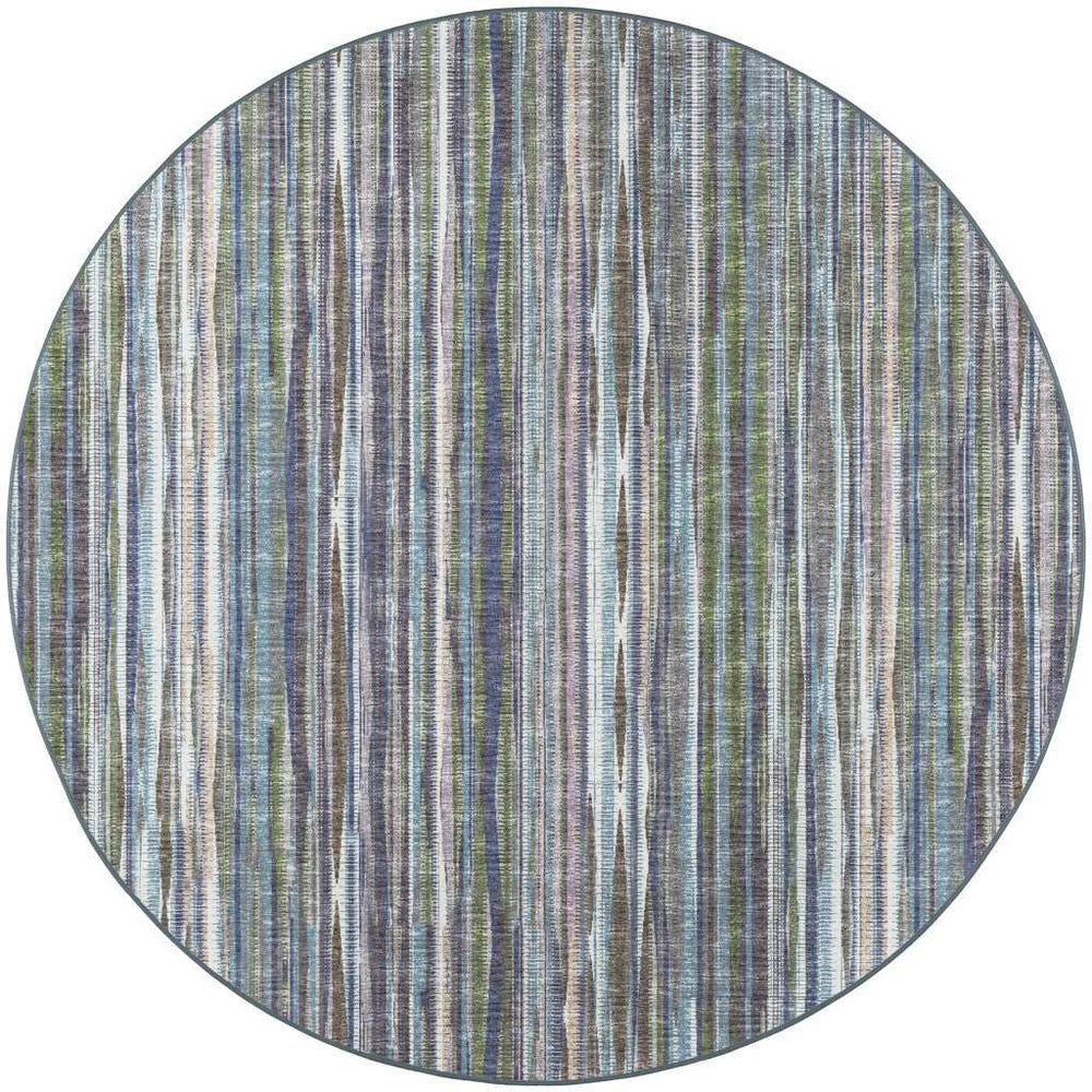 4' Purple Round Ombre Tufted Handmade Area Rug - Homeroots - Flyclothing LLC