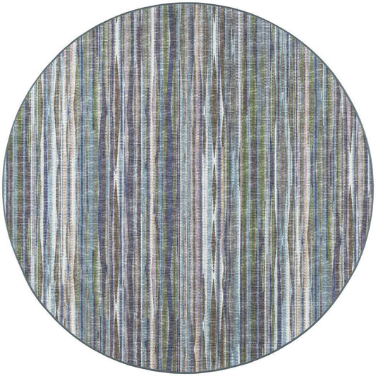 4' Purple Round Ombre Tufted Handmade Area Rug - Homeroots - Flyclothing LLC