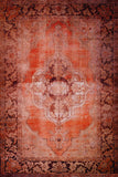 8' X 10' Red Oriental Distressed Non Skid Area Rug - Homeroots - Flyclothing LLC