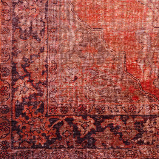 8' X 10' Red Oriental Distressed Non Skid Area Rug - Homeroots - Flyclothing LLC