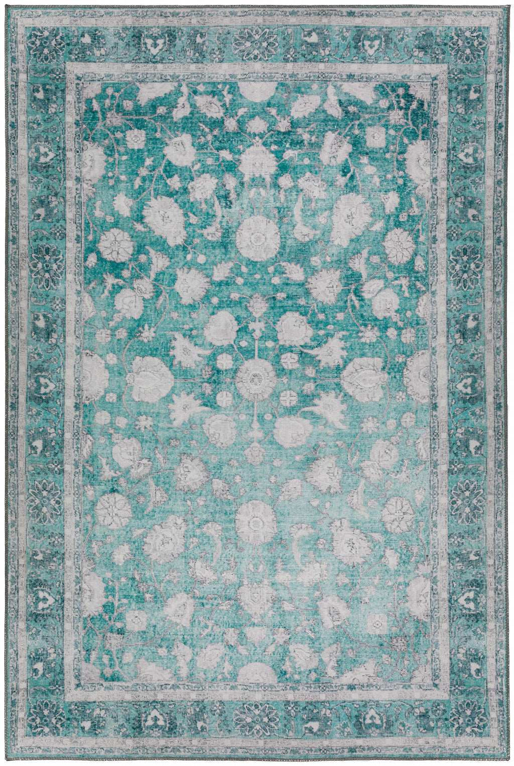 8' X 10' Blue Oriental Distressed Non Skid Area Rug - Homeroots - Flyclothing LLC