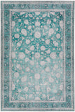 8' X 10' Blue Oriental Distressed Non Skid Area Rug - Homeroots - Flyclothing LLC