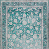 8' X 10' Blue Oriental Distressed Non Skid Area Rug - Homeroots - Flyclothing LLC