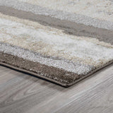 3' X 5' Brown and Ivory Abstract Area Rug - Homeroots - Flyclothing LLC