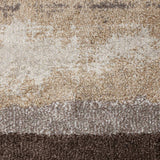 3' X 5' Brown and Ivory Abstract Area Rug - Homeroots - Flyclothing LLC