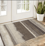 3' X 5' Brown and Ivory Abstract Area Rug - Homeroots - Flyclothing LLC