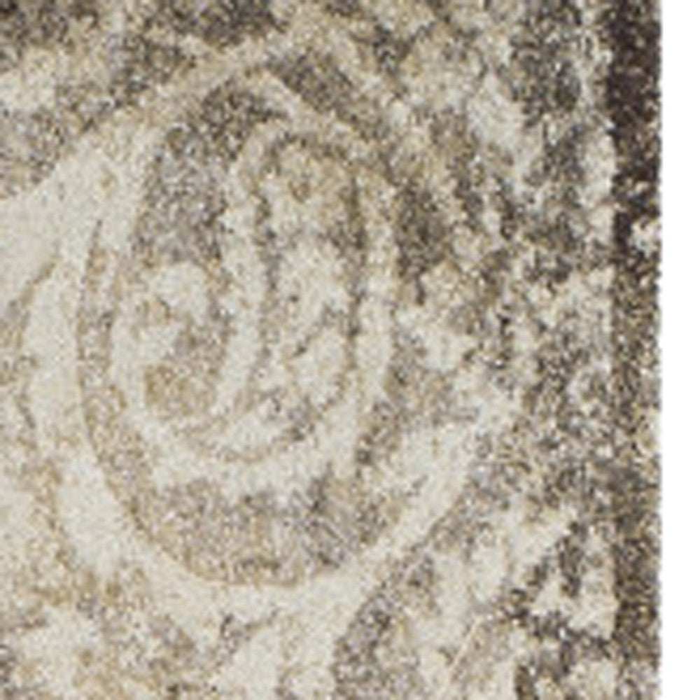 3' X 5' Brown Oriental Area Rug - Homeroots - Flyclothing LLC