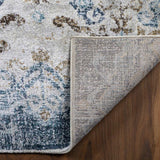 5' X 8' Blue and Ivory Oriental Area Rug - Homeroots - Flyclothing LLC