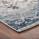 8' X 11' Blue and Ivory Oriental Area Rug - Homeroots - Flyclothing LLC