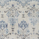 8' X 11' Blue and Ivory Oriental Area Rug - Homeroots - Flyclothing LLC