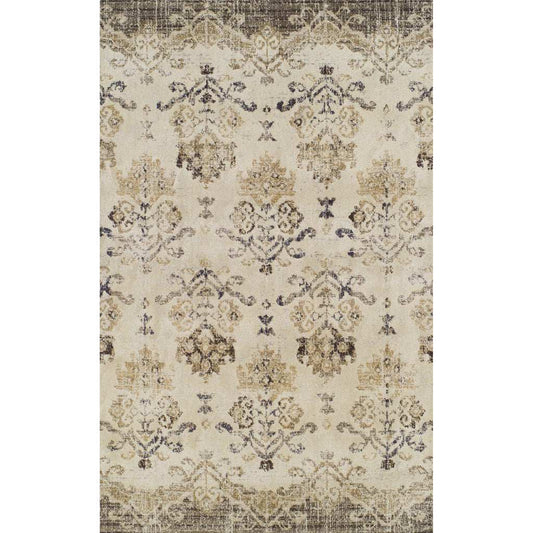 3' X 5' Beige and Brown Oriental Area Rug - Homeroots - Flyclothing LLC