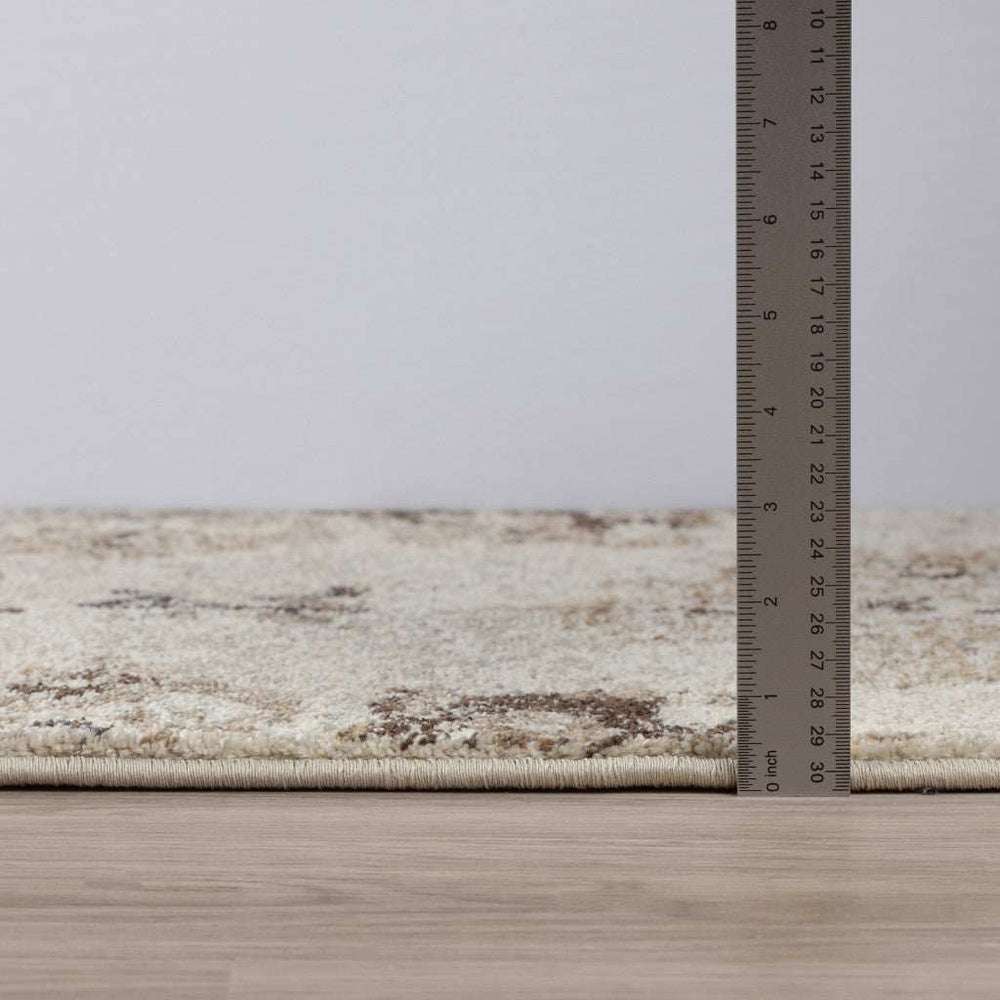 8' X 11' Beige and Brown Oriental Area Rug - Homeroots - Flyclothing LLC