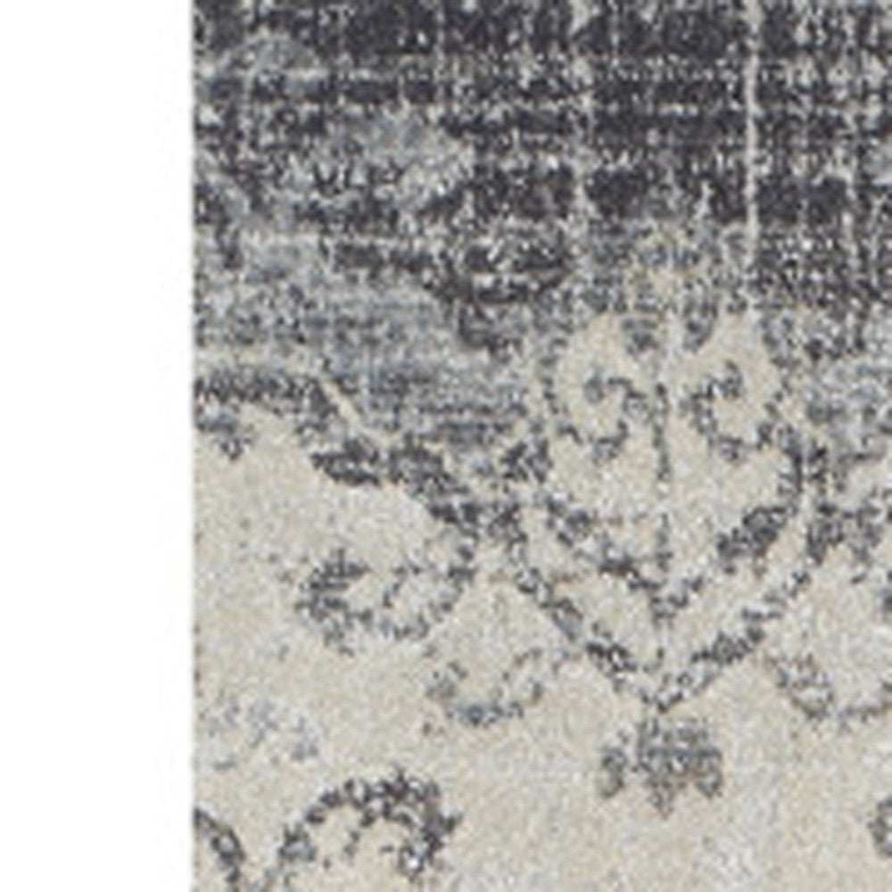 3' X 5' Gray and Ivory Oriental Area Rug - Homeroots - Flyclothing LLC