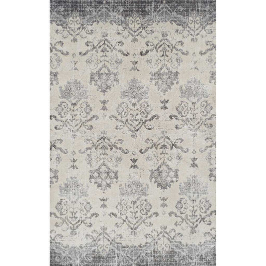 3' X 5' Gray and Ivory Oriental Area Rug - Homeroots - Flyclothing LLC
