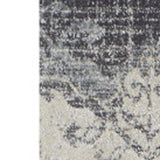 5' X 8' Gray and Ivory Oriental Area Rug - Homeroots - Flyclothing LLC