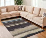 8' X 11' Beige and Brown Abstract Area Rug - Homeroots - Flyclothing LLC