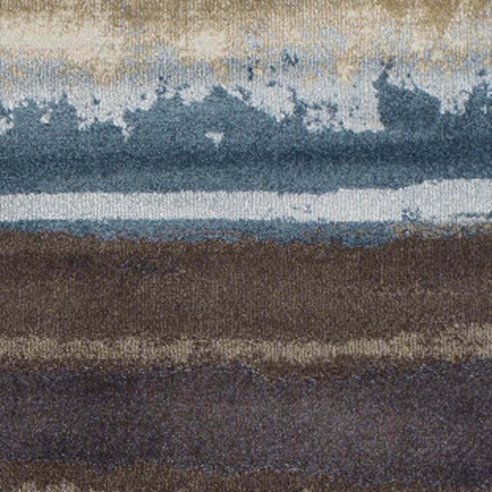 8' X 11' Beige and Brown Abstract Area Rug - Homeroots - Flyclothing LLC
