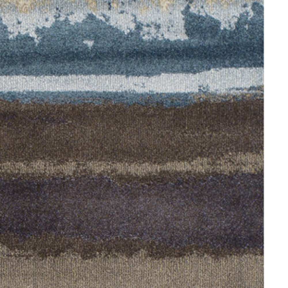 10' X 13' Beige and Brown Abstract Area Rug - Homeroots - Flyclothing LLC