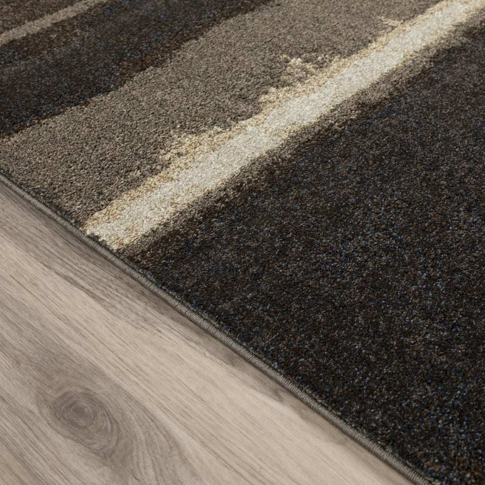 10' X 13' Beige and Brown Abstract Area Rug - Homeroots - Flyclothing LLC