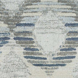 10' X 13' Blue and Ivory Geometric Area Rug - Homeroots - Flyclothing LLC