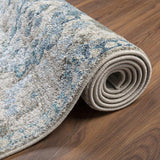 10' X 13' Blue Oriental Distressed Area Rug - Homeroots - Flyclothing LLC