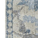 10' X 13' Blue Oriental Distressed Area Rug - Homeroots - Flyclothing LLC