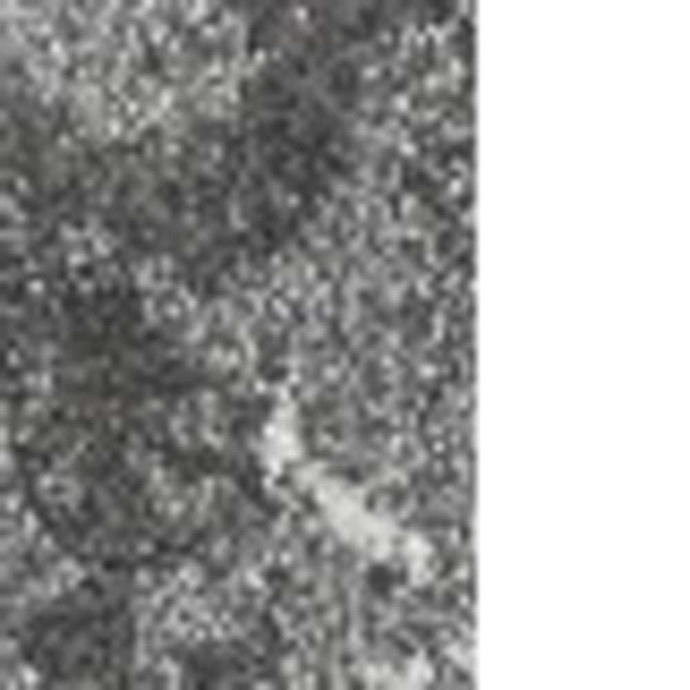 3' X 5' Gray and Ivory Oriental Distressed Area Rug - Homeroots - Flyclothing LLC