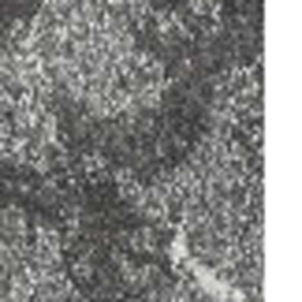 8' X 11' Gray and Ivory Oriental Distressed Area Rug - Homeroots - Flyclothing LLC