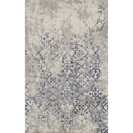 3' X 5' Blue and Ivory Oriental Distressed Area Rug - Homeroots - Flyclothing LLC