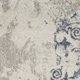 10' X 13' Blue and Ivory Oriental Distressed Area Rug - Homeroots - Flyclothing LLC
