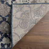 10' X 13' Blue and Ivory Oriental Distressed Area Rug - Homeroots - Flyclothing LLC