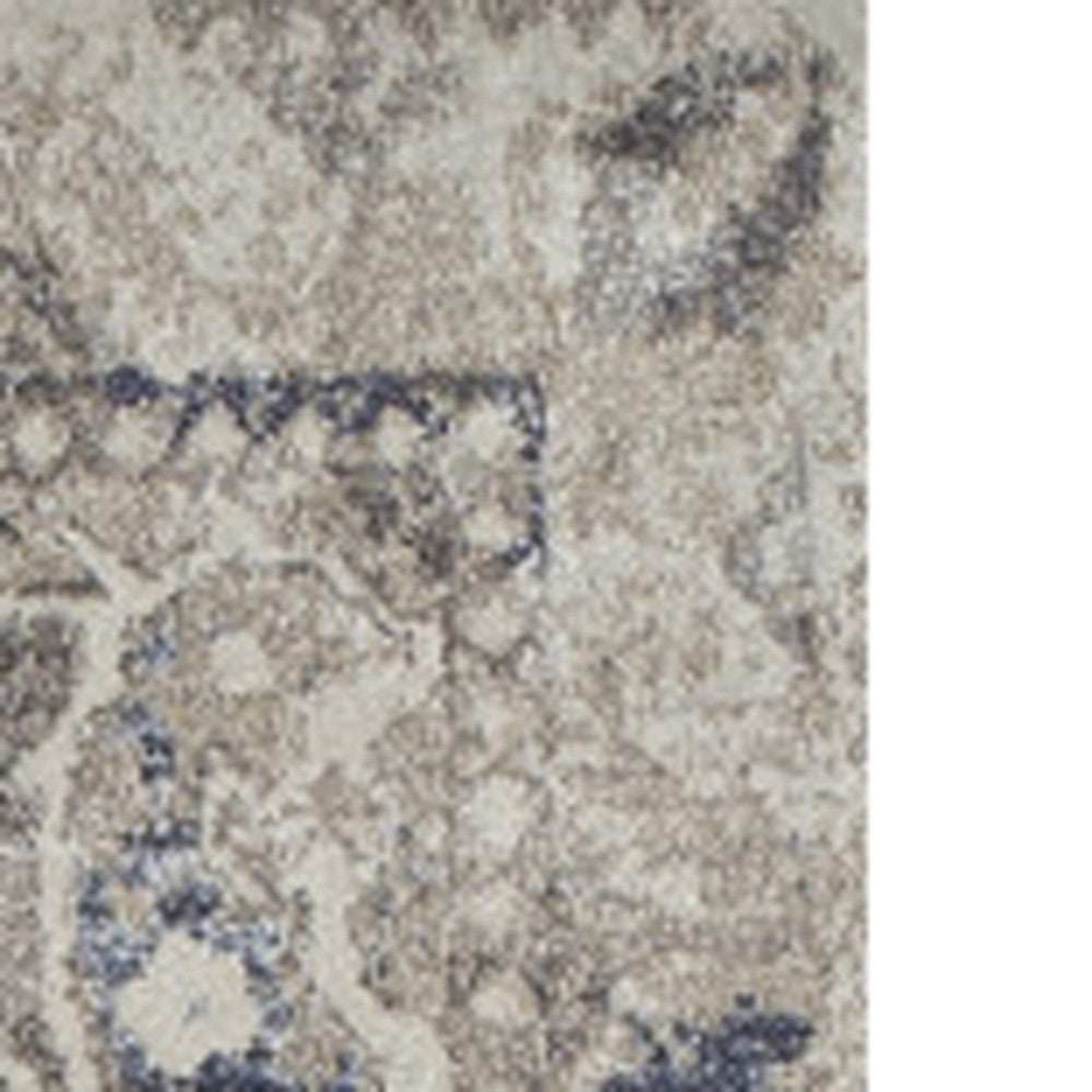 3' X 5' Ivory Oriental Distressed Area Rug - Homeroots - Flyclothing LLC