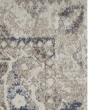 8' X 11' Ivory Oriental Distressed Area Rug - Homeroots - Flyclothing LLC