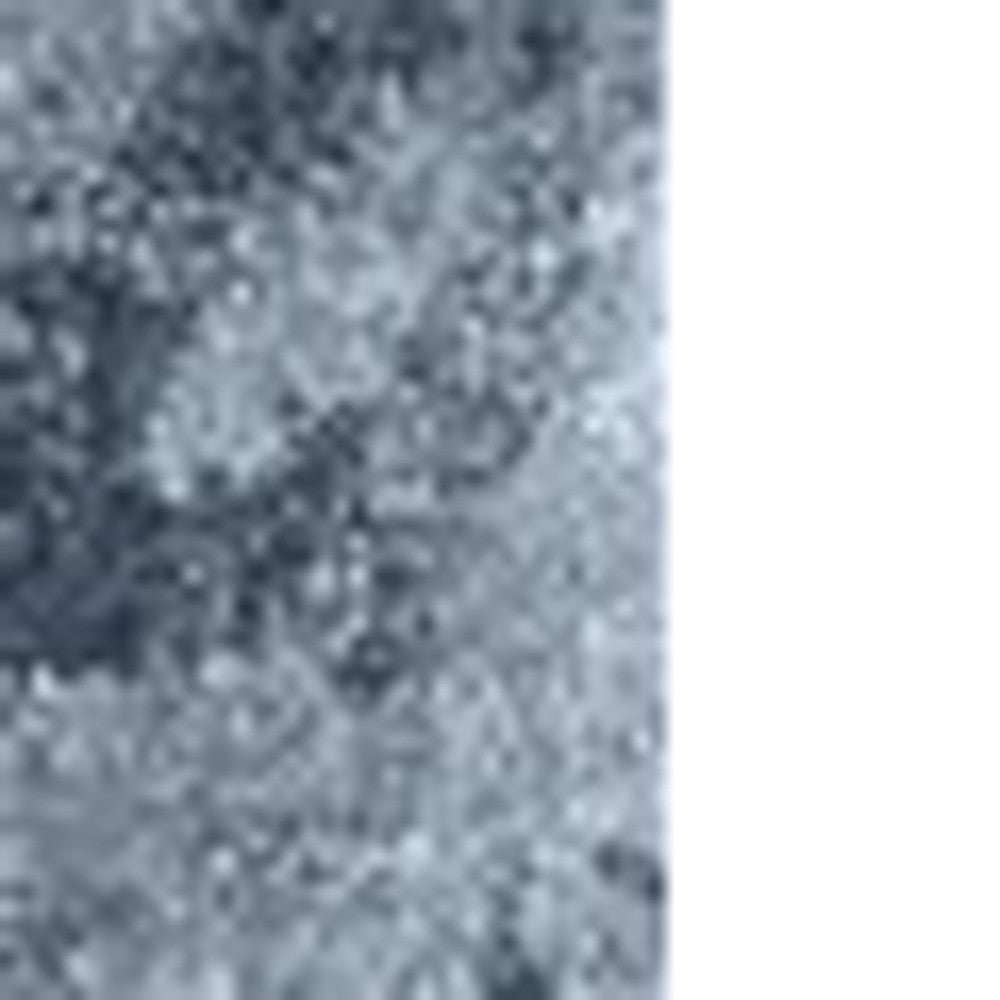 5' X 8' Blue and Ivory Oriental Distressed Area Rug - Homeroots - Flyclothing LLC