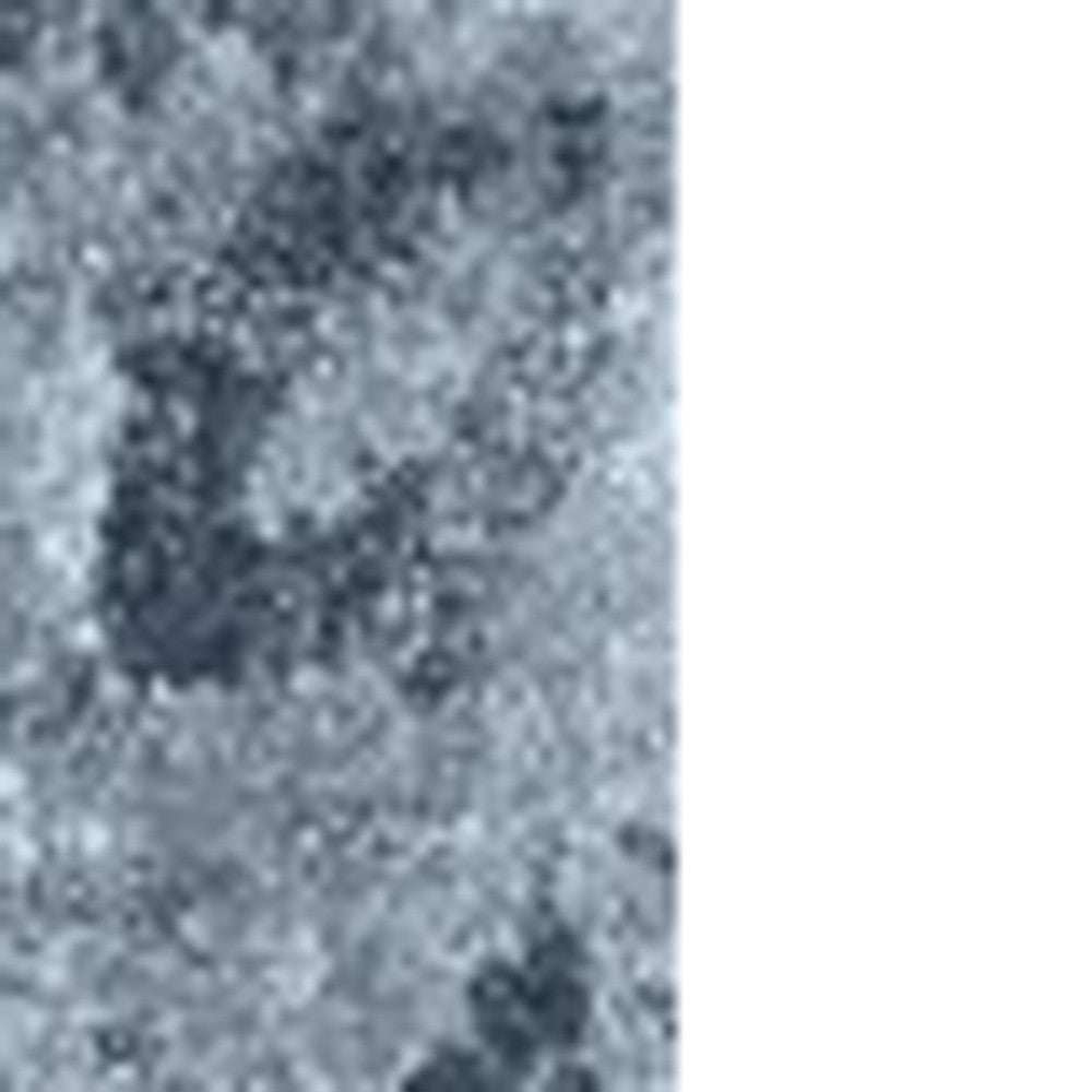 5' X 8' Blue and Ivory Oriental Distressed Area Rug - Homeroots - Flyclothing LLC