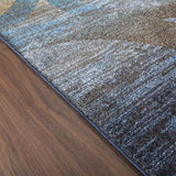 8' X 11' Brown and Beige Abstract Area Rug - Homeroots - Flyclothing LLC