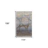 10' X 13' Brown and Beige Abstract Area Rug - Homeroots - Flyclothing LLC