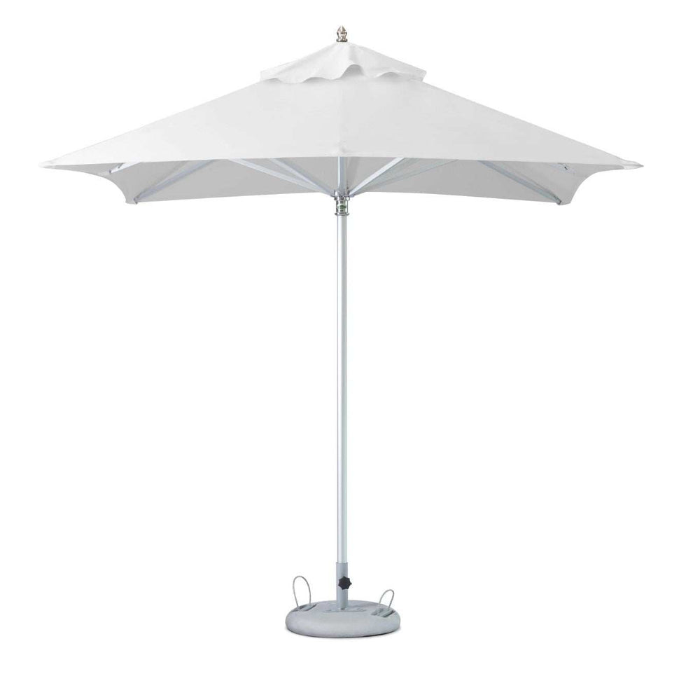 8' White Polyester Square Market Patio Umbrella - Homeroots - Flyclothing LLC