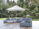 8' White Polyester Square Market Patio Umbrella - Homeroots - Flyclothing LLC